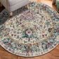 Amer Rugs Montana 7"6" Round Gray and Orange Area Rug, , large