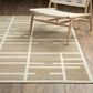 ROW by Oriental Weavers Quinn QUI04 Beige and Ivory 5"3" x 7" Area Rug, , large