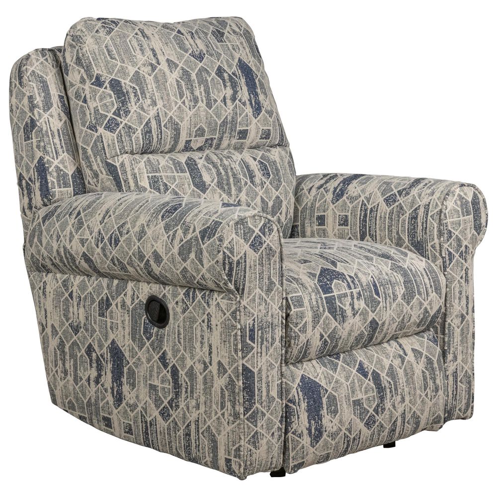 Homestead Furniture Llc Grand Millennial Manual Recliner in Hastings Stormy, , large