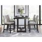 Ashley Neymorton Counter Height Dining Table Only in Dark Grayish Brown, , large