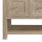 James Martin Vanities Breckenridge 60" Single Bathroom Vanity in Whitewashed Oak with 3 cm Victorian Silver Quartz Top and Rectangular Sink, , large