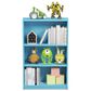 HOMLUX 3-Tier Display Bookshelf with Adjustable Shelves in Light Blue, , large