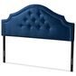 Baxton Studio Cora Queen Upholstered Panel Headboard in Royal Blue, , large