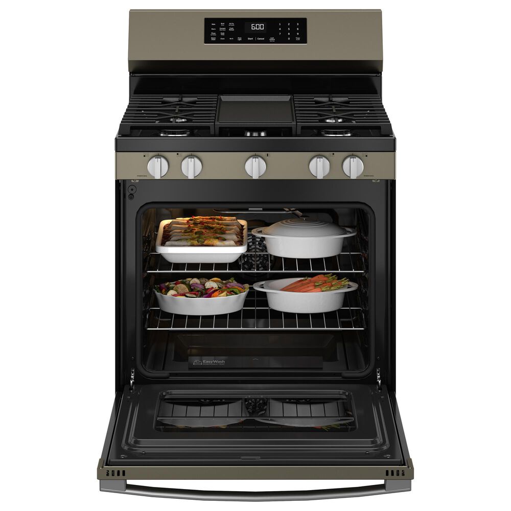 GE Appliances 30&quot; Freestanding Gas Convection Range in Fingerprint Resistant Slate, , large