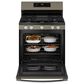 GE Appliances 30" Freestanding Gas Convection Range in Fingerprint Resistant Slate, , large