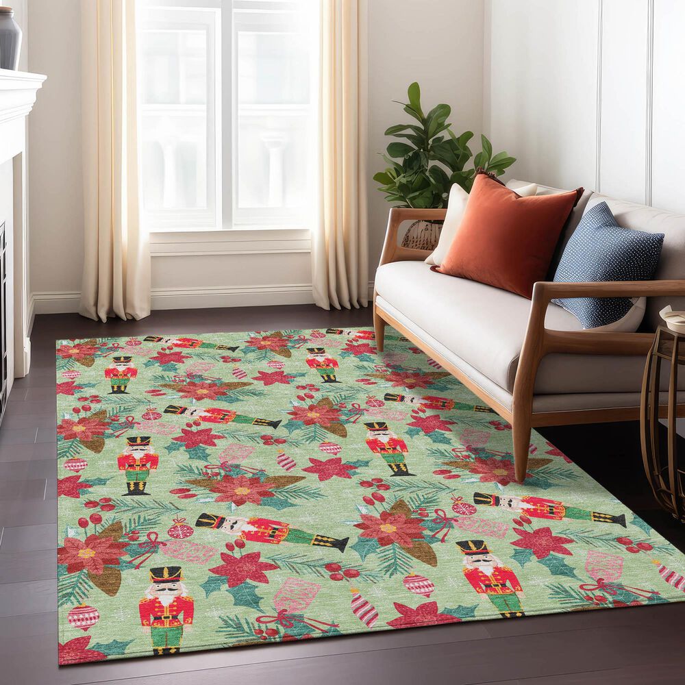 Dalyn Rug Company Wonderland WN30 3&#39; x 5&#39; Aloe Indoor/Outdoor Area Rug, , large