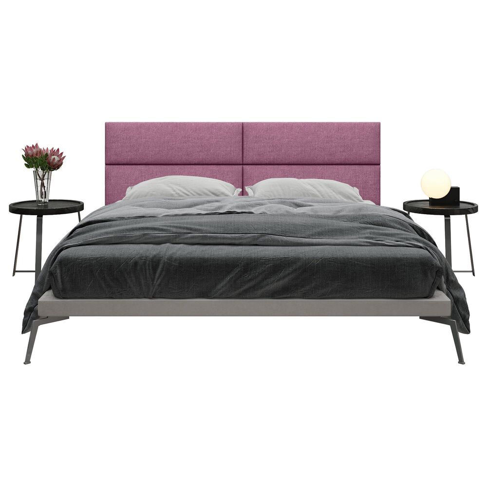 Jaxx Panelist Upholstered King Headboard Panel in Plum &#40;Set of 4&#41;, , large