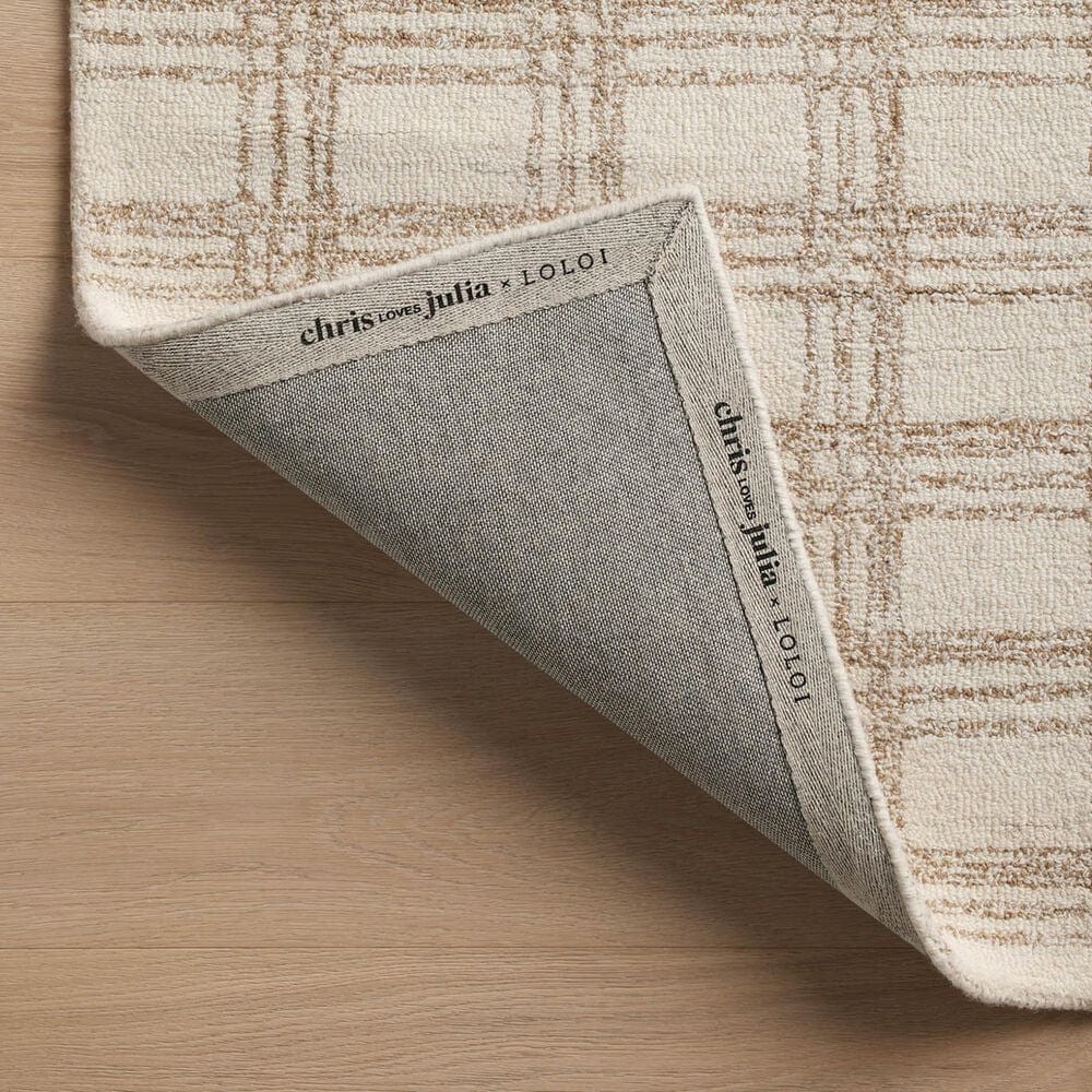Chris Loves Julia x Loloi Polly 8&#39;6&quot; x 11&#39;6&quot; Cream and Sand Area Rug, , large