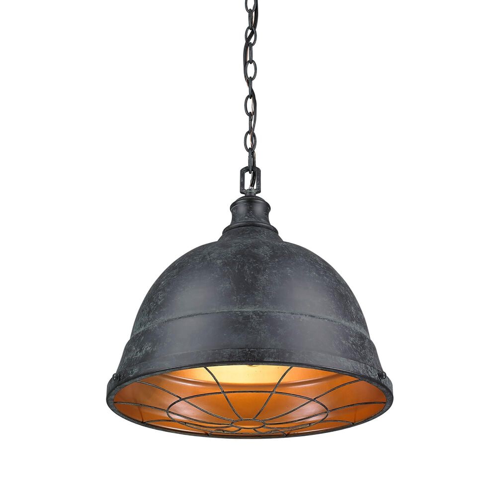 Golden Lighting Bartlett 2-Light Pendant in Black Patina, , large