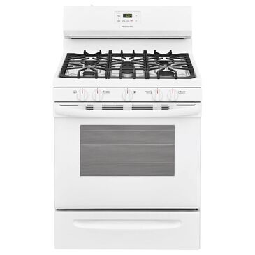 Frigidaire 30"" 5 Oval Burners Gas Range in White, , large
