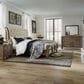 Belle Furnishings Americana Farmhouse 4 Piece Queen Sleigh Bedroom Set in Dusty Taupe and Black, , large