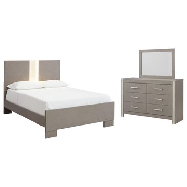 Signature Design by Ashley Surancha 3-Piece Queen Panel Bedroom Set in Gray, , large