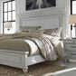 Ashley Kanwyn King Panel Bed in Distressed Whitewash, , large