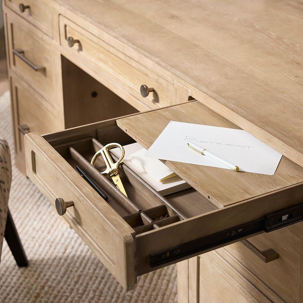 Hooker Furniture Retreat Executive Desk in Dune, , large