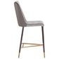 37B Ikon Klaus Counter Stool in Gold and Gunmetal, , large