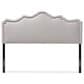 Baxton Studio Nadeen King Upholstered Headboard in Greyish Beige, , large