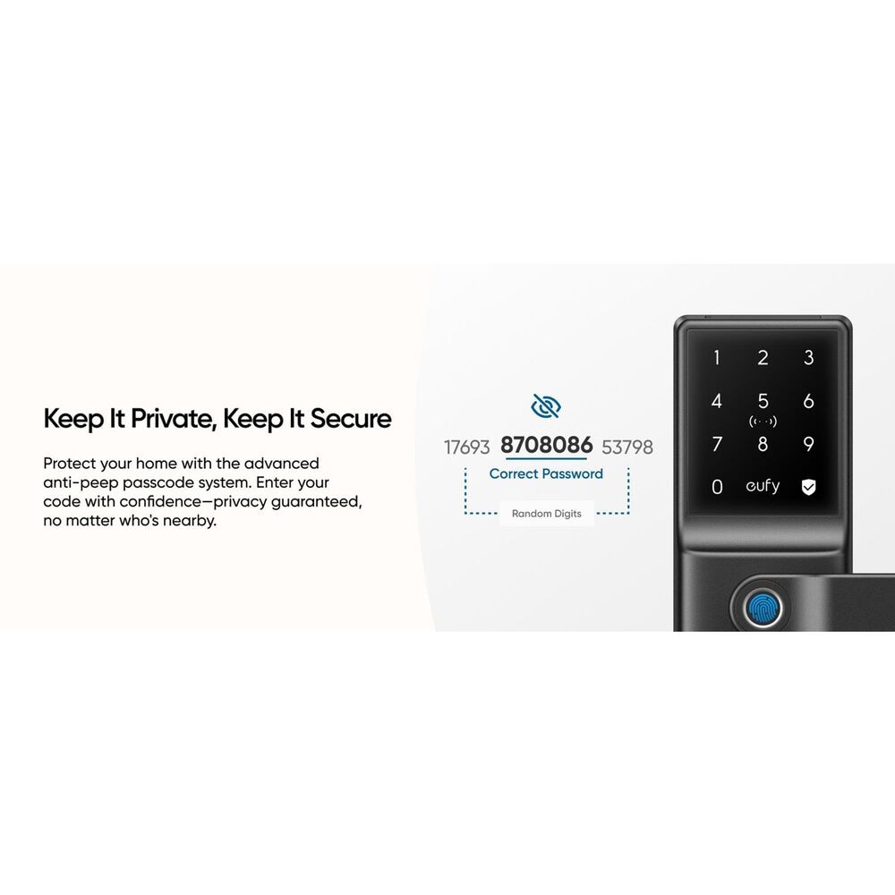 eufy Smart Lever Lock C33 in Black, , large