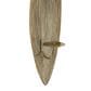 Maple and Jade Single Candle Wall Sconce in Brass, , large