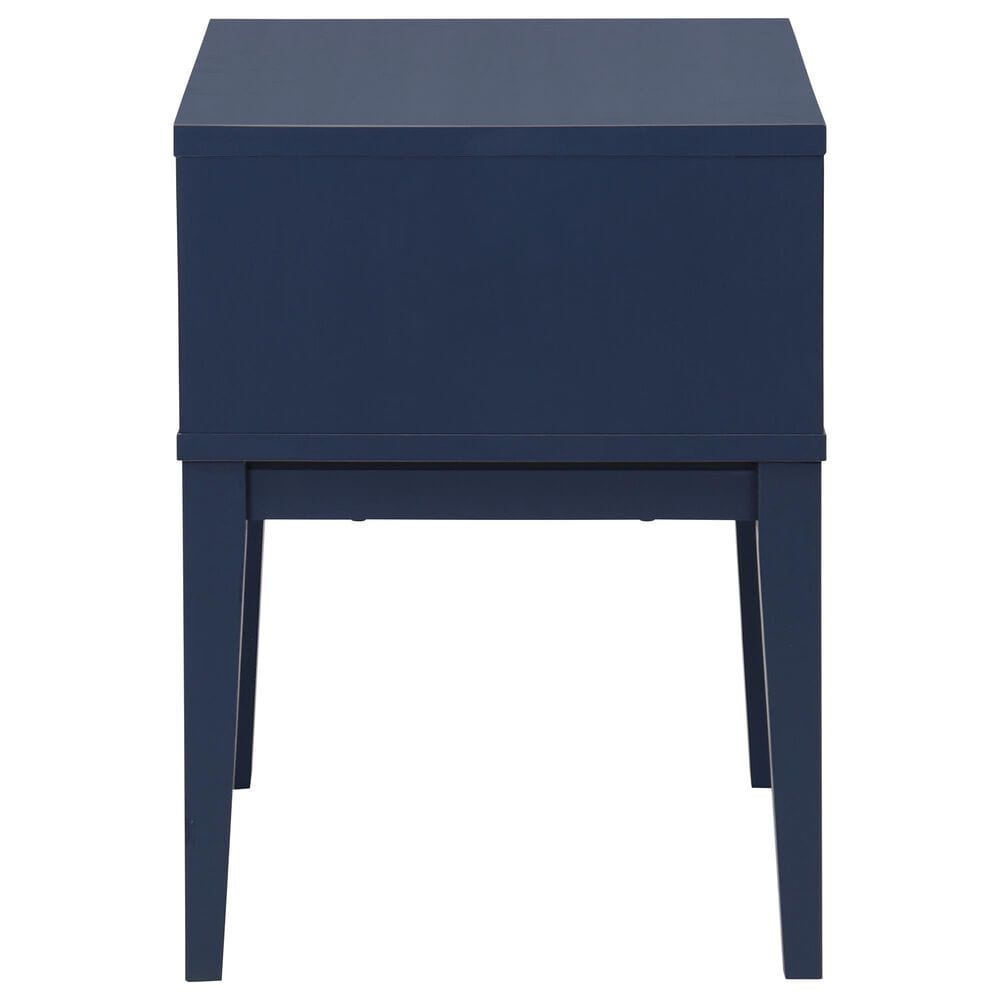 Safavieh Fidia 1-Drawer Nightstand in Navy Blue, , large