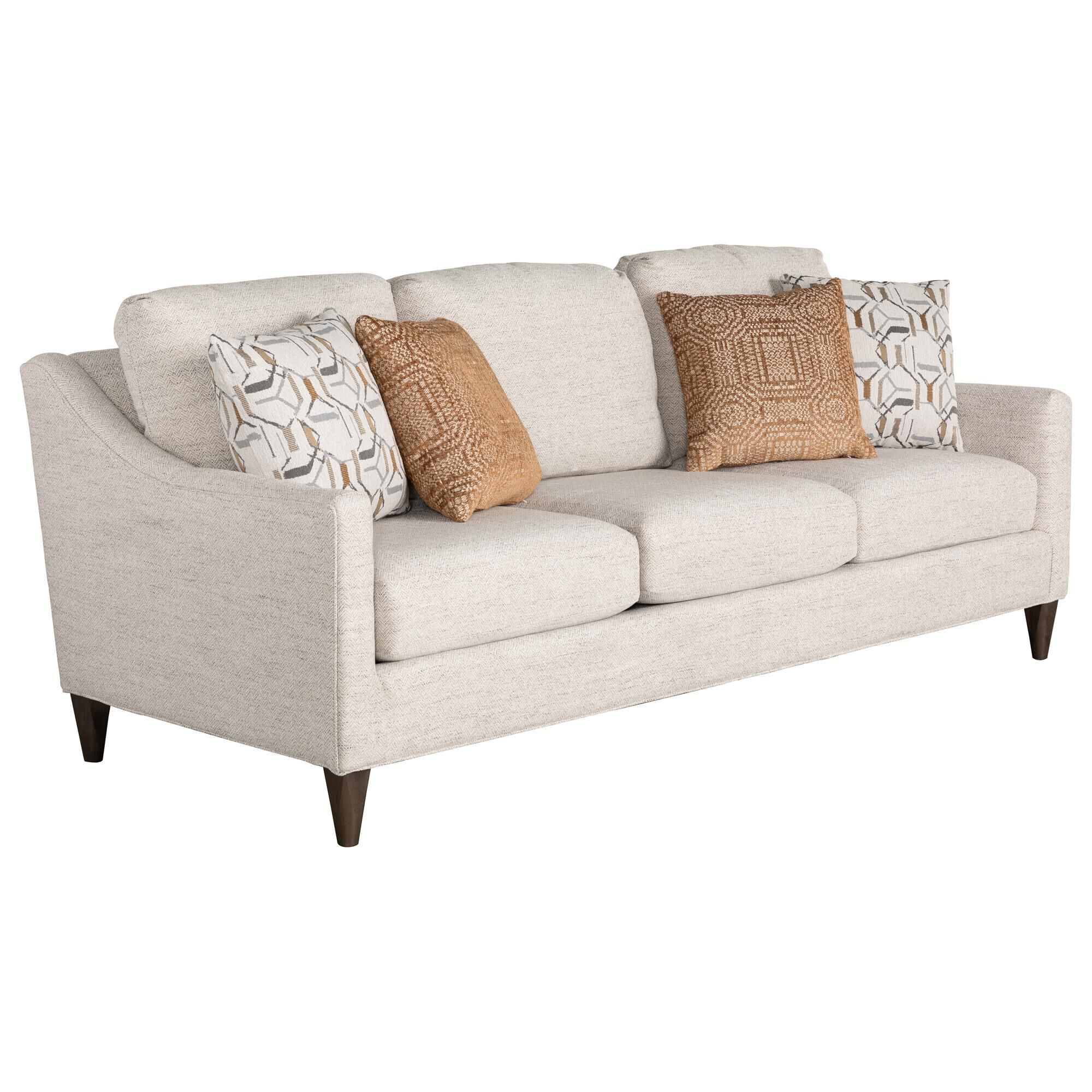 Smith Brothers Stationary Sofa in Grey Tones NFM