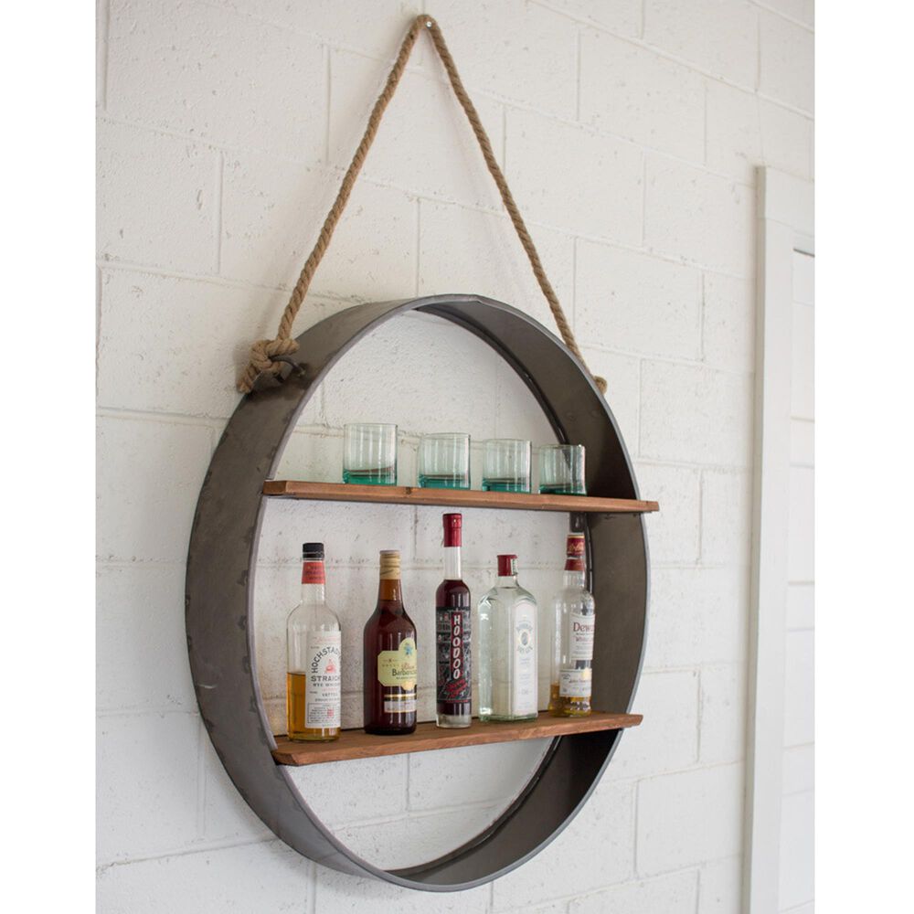 Kalalou Wall Shelf in Bronze, , large