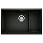 Blanco Precis Cascade Super Single Sink with Colander in Coal Black, , large