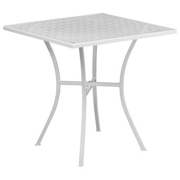 Flash Furniture Patio Table in White, , large
