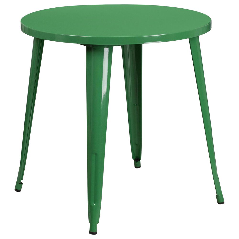 Flash Furniture 30" Round Table in Green, , large