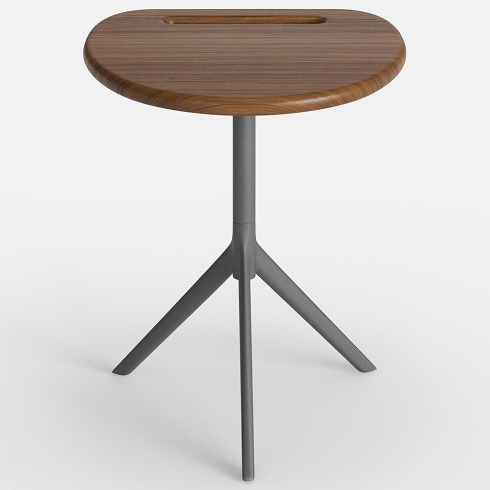 Timbertrail Foundations Arc Patio Side Table in Chocolate Brown and Slate Gray, , large