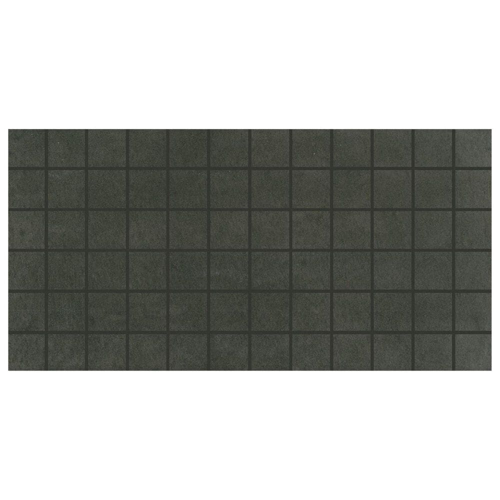 Dal-Tile Portfolio Charcoal 12" x 24" Ceramic Mosaic Sheet, , large
