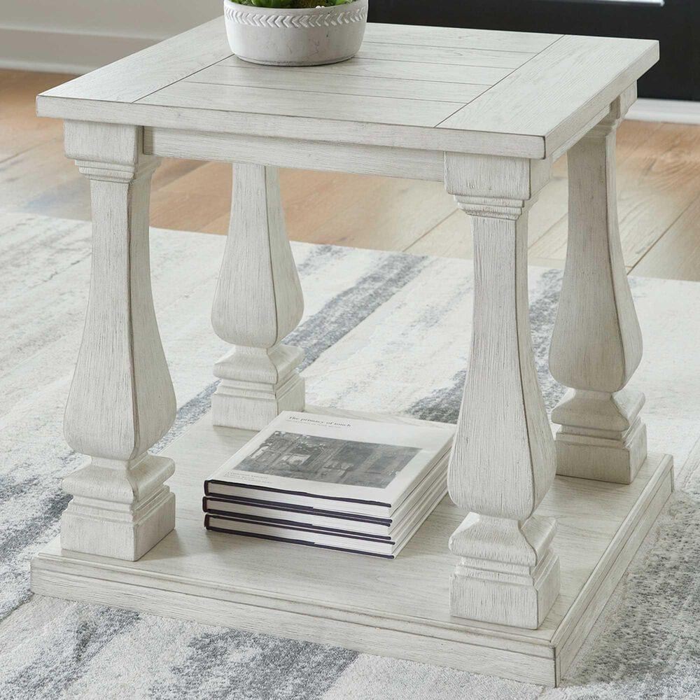 Ashley Arlendyne End Table Antique in White, , large