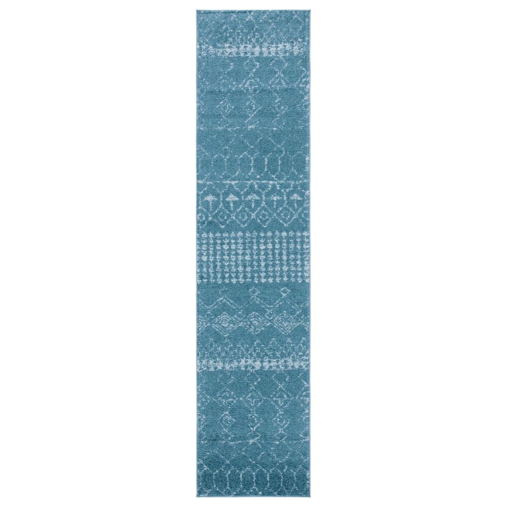 Safavieh Tulum 2" x 9" Turquoise and Blue Runner, , large
