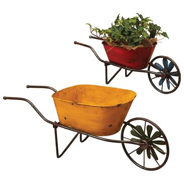 The Gerson Company Antique Wheelbarrows (Set of 2), , large