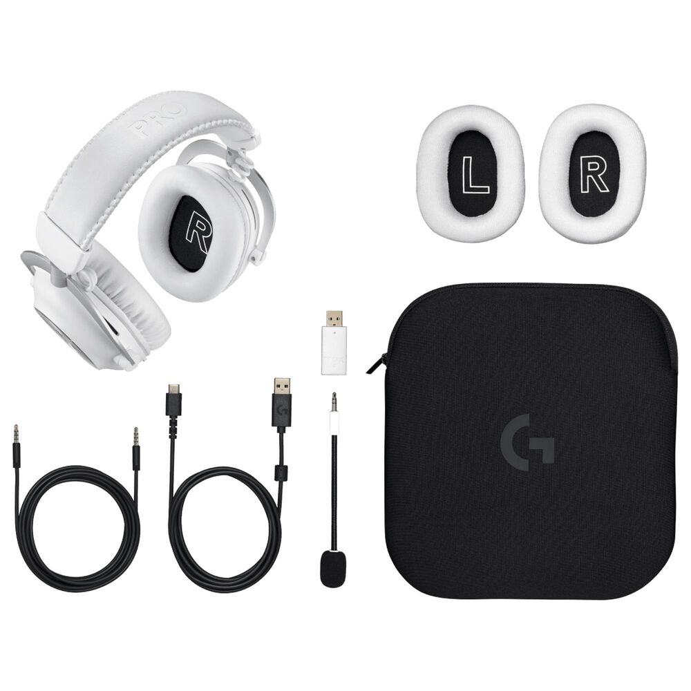 Logitech G Pro X 2 Lightspeed Wireless Gaming Headset in White, , large