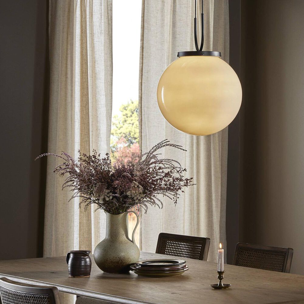 Four Hands Kincaid 1-Light Pendant in Matte Black, , large