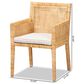 Baxton Studio Karis Arm Chair in Natural, , large