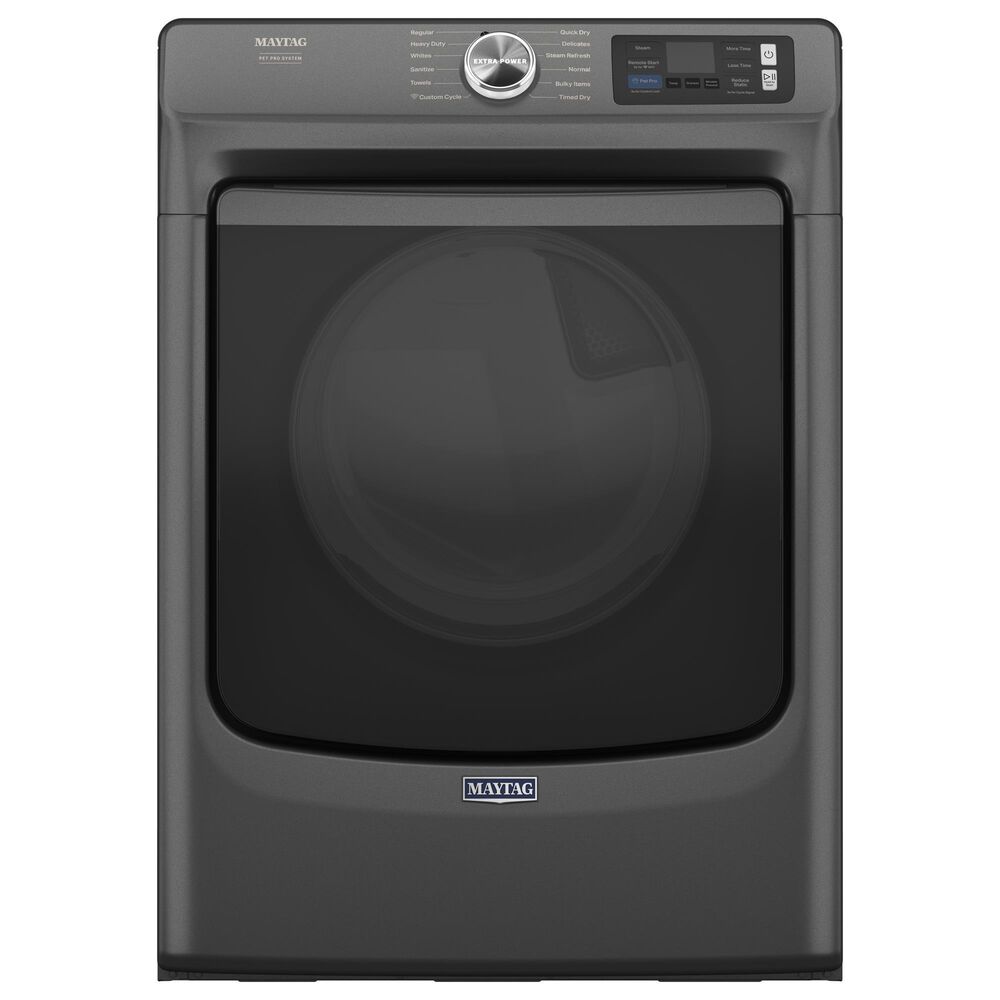 Maytag 27-inch Smart Pet Pro Front Load Gas Dryer in Volcano Black, , large