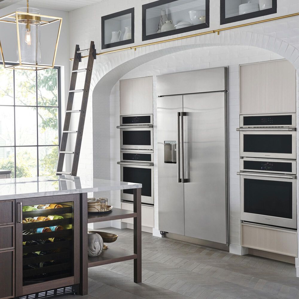 Monogram 30&quot; Smart Electric Convection Single Wall Oven Statement Collection - Stainless Steel, , large