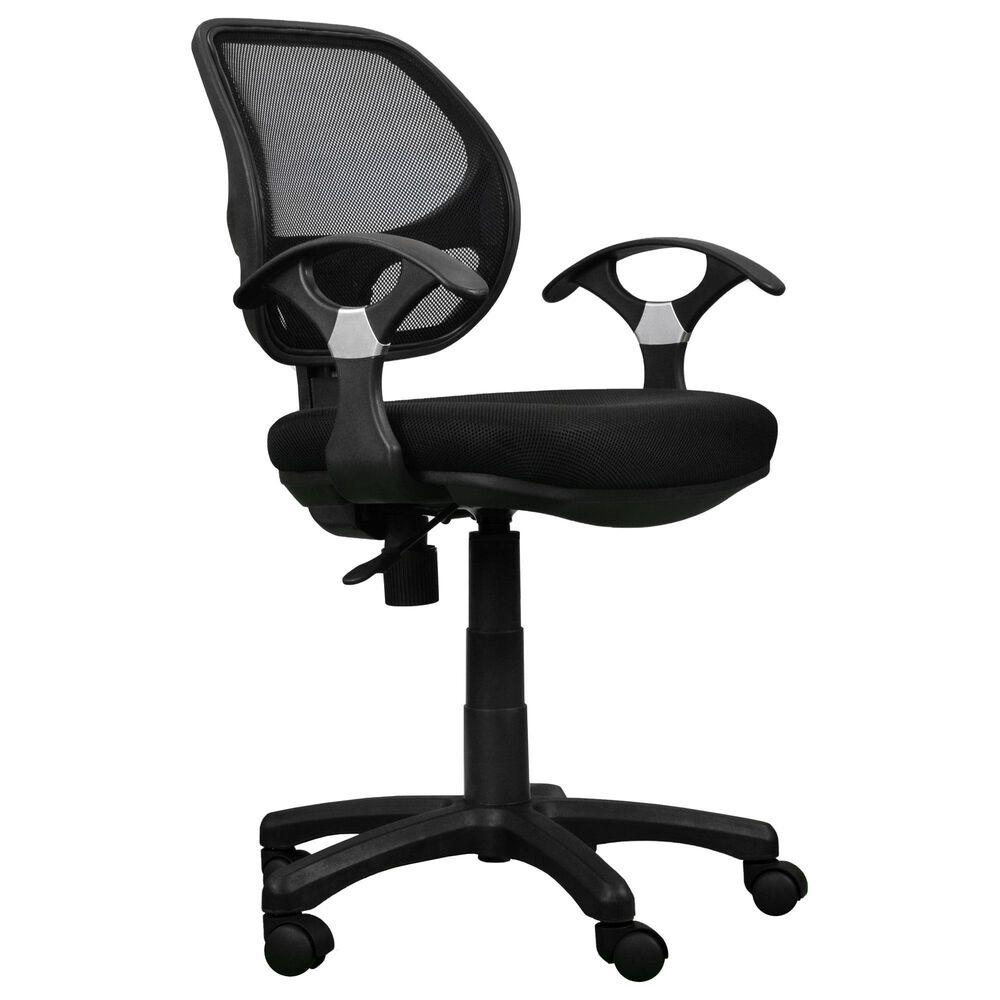 Rta Products Llc Midback Mesh Task Office Chair in Black, , large