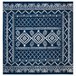 Safavieh Tulum  3" Square Dark Blue Area Rug, , large