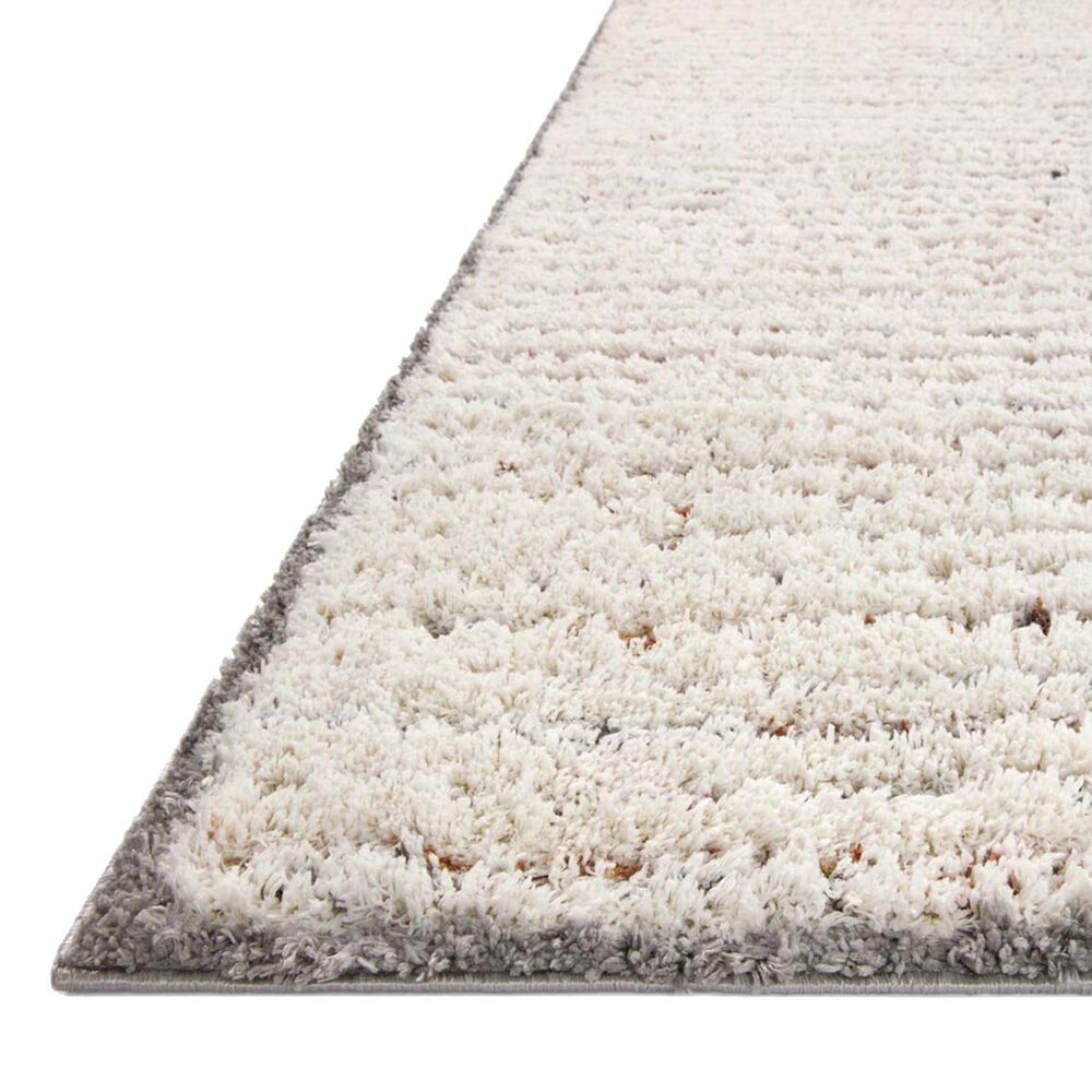 Loloi Levitt Shag 4&#39; x 6&#39; Ivory and Multicolor Area Rug, , large