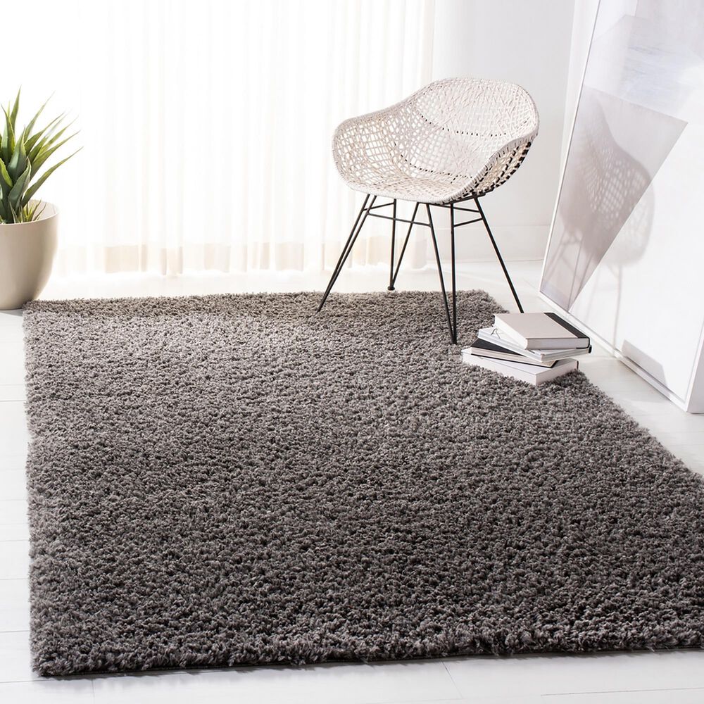 Safavieh August Shag AUG200F 4&#39; x 6&#39; Grey Area Rug, , large