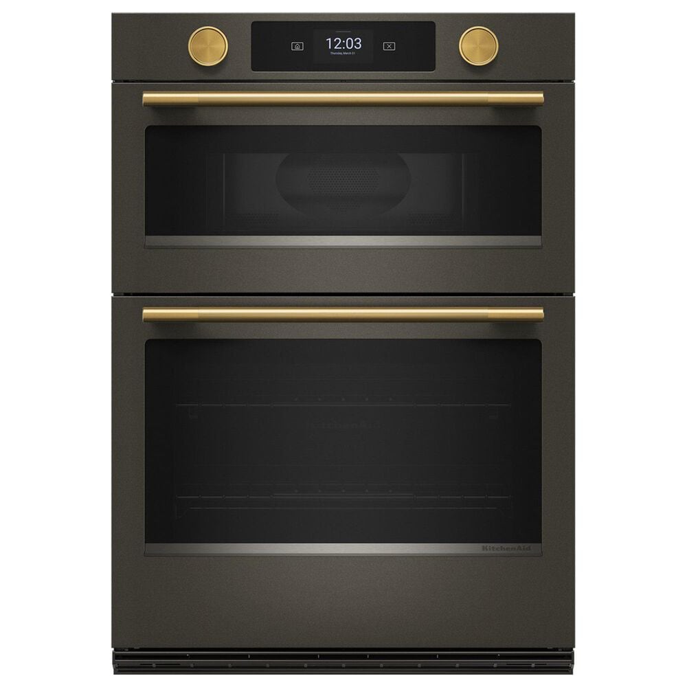 KitchenAid Handle and Knob Accessory Kit for 30&quot; Double Wall Oven and Microwave Combo Oven in Brass, , large