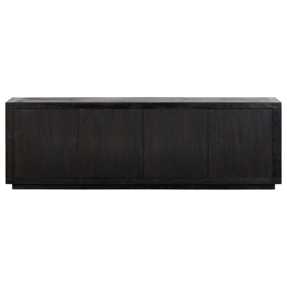Four Hands Bennett Warby 4-Door Sideboard in Worn Black Oak, , large