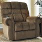Signature Design by Ashley Ernestine Power Lift Recliner in Truffle, , large