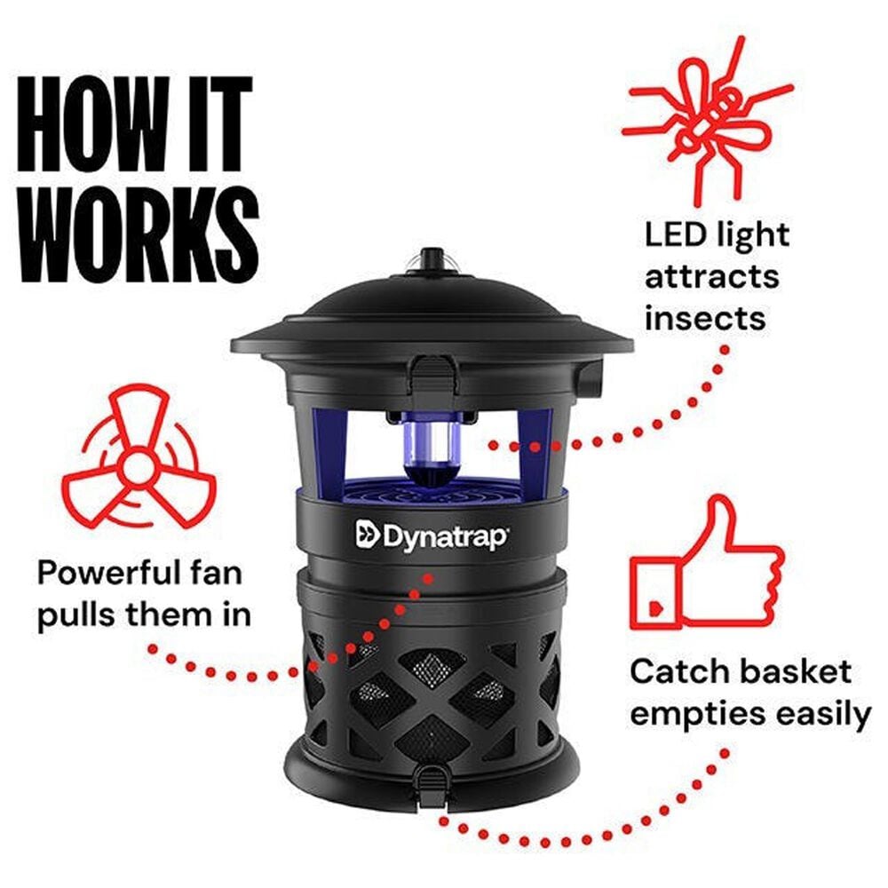 Dynamic Solutions Worldwide 1/2 Acre LED Outdoor Insect Trap in Black, , large