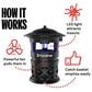 Dynamic Solutions Worldwide 1/2 Acre LED Outdoor Insect Trap in Black, , large