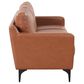 Lifestyle Solutions Fletcher Stationary Sofa in Brown, , large