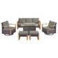 Sunwell Garden 6-Piece Patio Fire Pit Set In Gray, , large