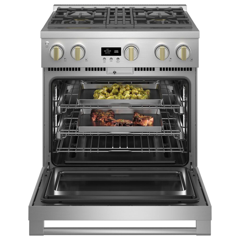Monogram 30" All Gas Professional Range with 4 Burners in Stainless